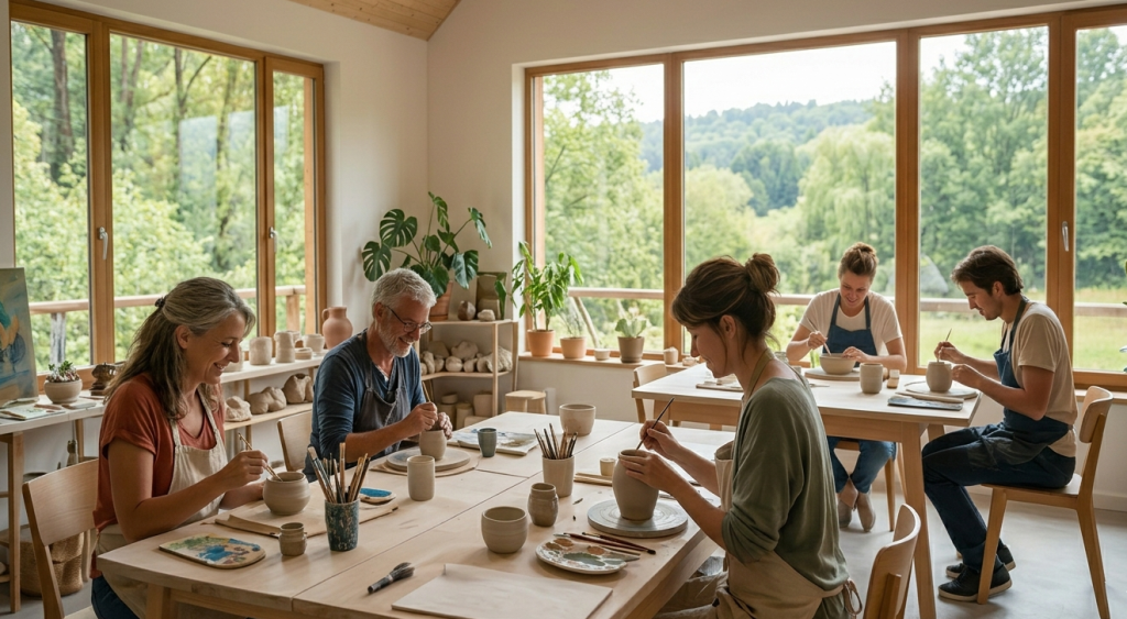 atelier de création artistique au clos auvergnat
