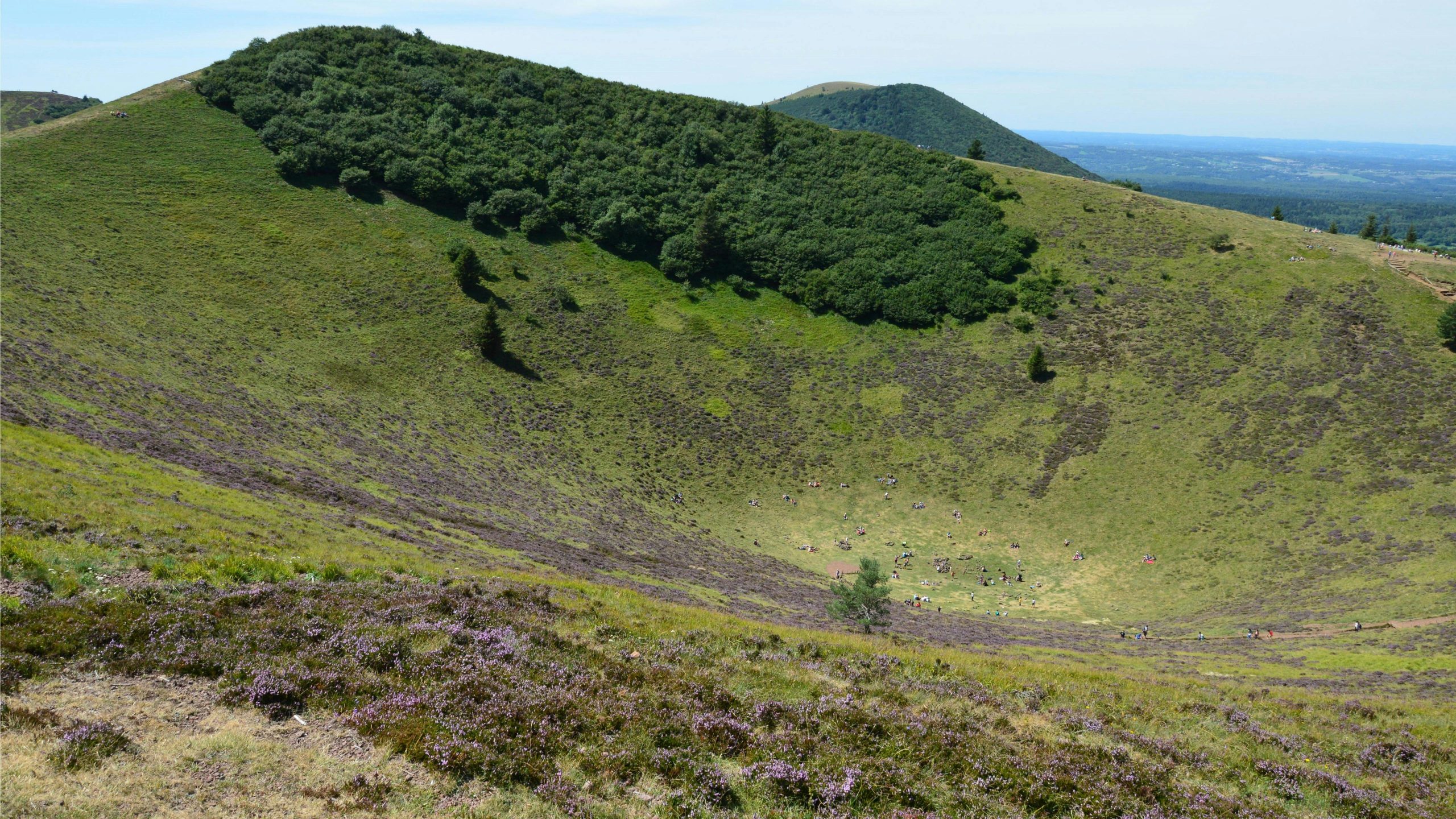 Un cratère de volcan