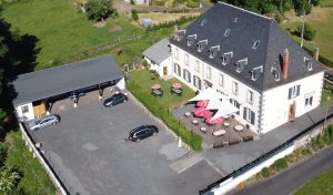 Le Gîte The Auvergne estate as seen from the sky